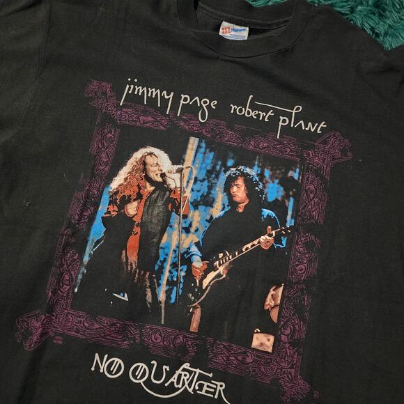 Vintage Jimmy Page & Robert Plant 1995 Tour Tee - Picture 3 of 7